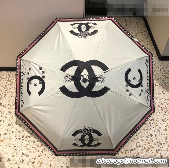 Shop Grade Chanel Umbrella C033153 White 2022