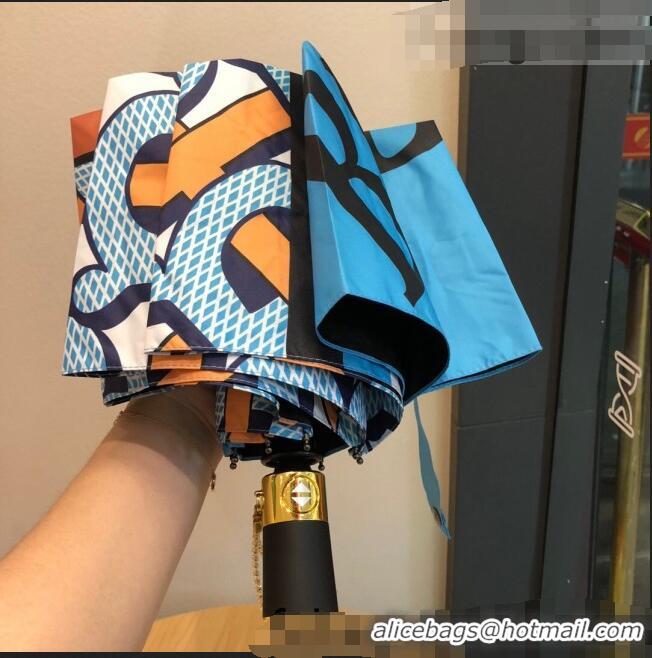 Top Grade Burberry Umbrella B033158 Blue 2022