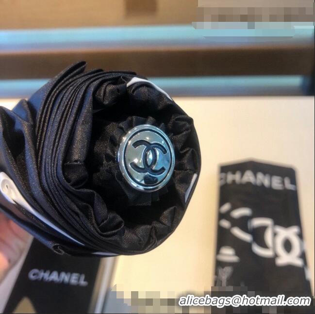 Good Quality Chanel CC Umbrella C040106 Black 2022