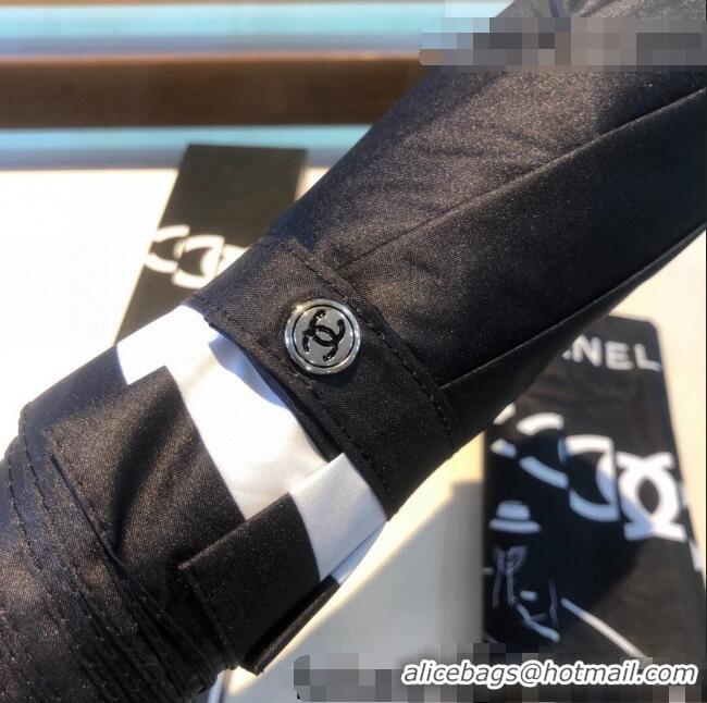 Good Quality Chanel CC Umbrella C040106 Black 2022