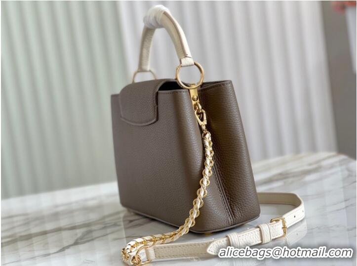 Good Product Louis Vuitton CAPUCINES BB M57227 Smokey Brown Green