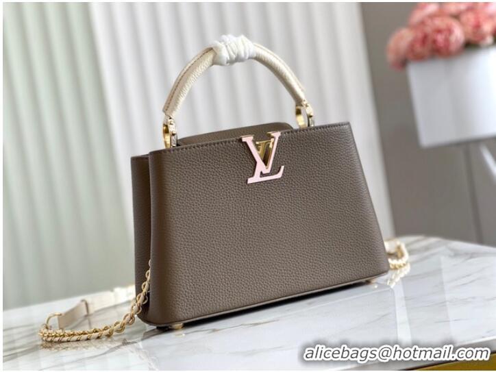 Good Product Louis Vuitton CAPUCINES BB M57227 Smokey Brown Green