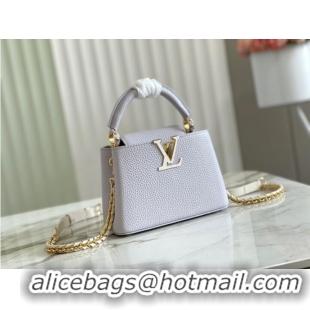 Inexpensive Louis Vuitton CAPUCINES PM M57228 Pearl White