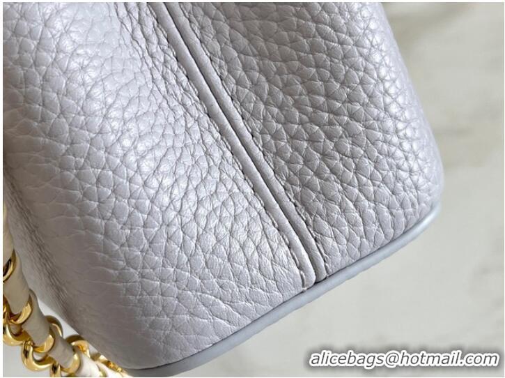 Inexpensive Louis Vuitton CAPUCINES PM M57228 Pearl White