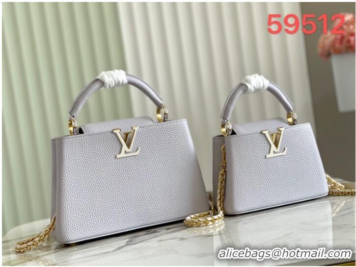 Inexpensive Louis Vuitton CAPUCINES PM M57228 Pearl White