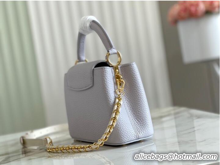 Inexpensive Louis Vuitton CAPUCINES PM M57228 Pearl White