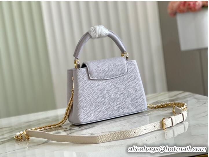 Inexpensive Louis Vuitton CAPUCINES PM M57228 Pearl White