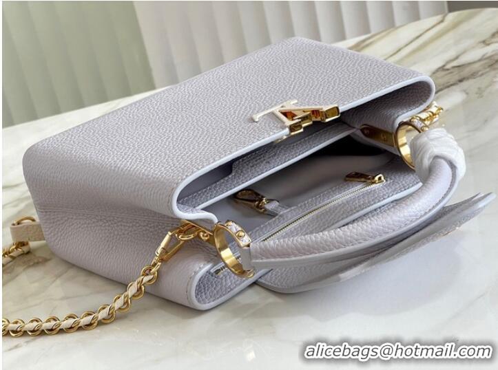 Top Quality Louis Vuitton CAPUCINES BB M57227 Pearl White