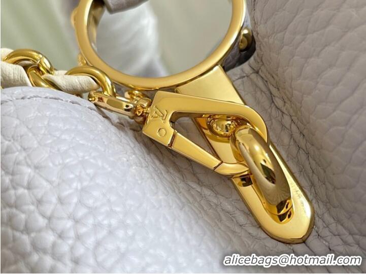 Top Quality Louis Vuitton CAPUCINES BB M57227 Pearl White