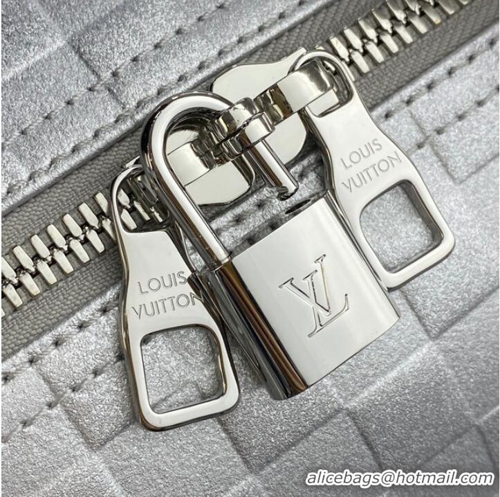 Pretty Style Louis Vuitton KEEPALL BANDOULIERE 55 M58041 silver