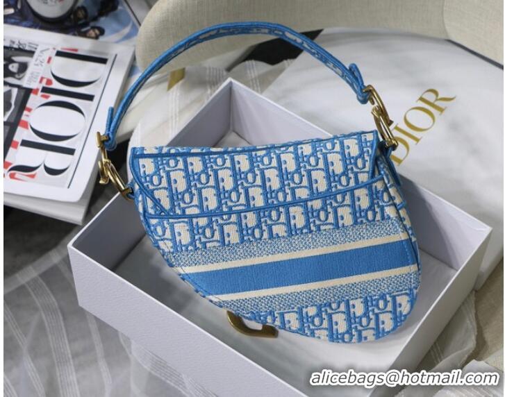 Inexpensive Dior SADDLE BAG CANVAS M0446 blue