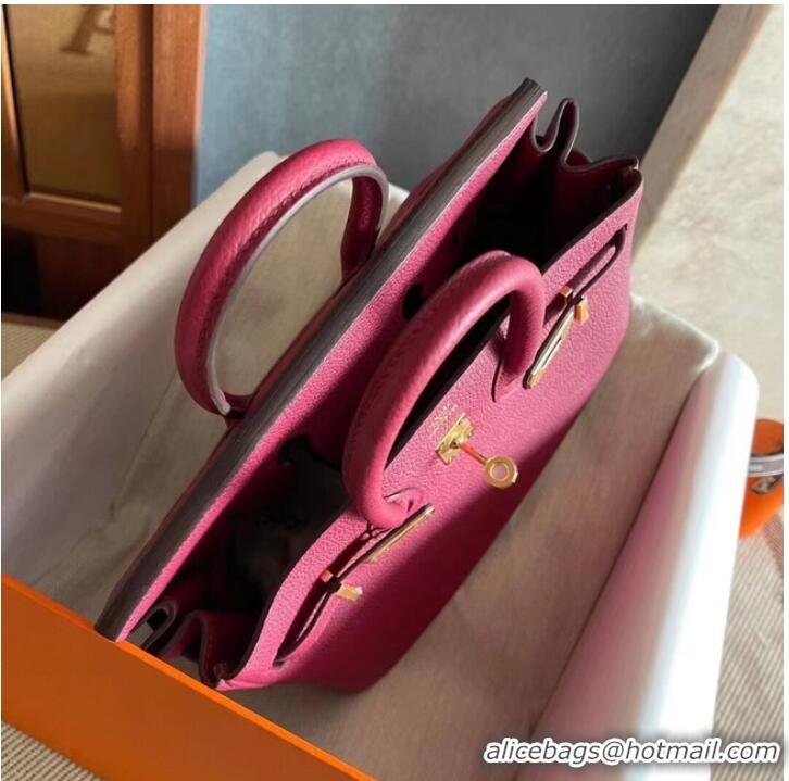 Buy Discount Hermes original Togo Leather HB25O Burgundy