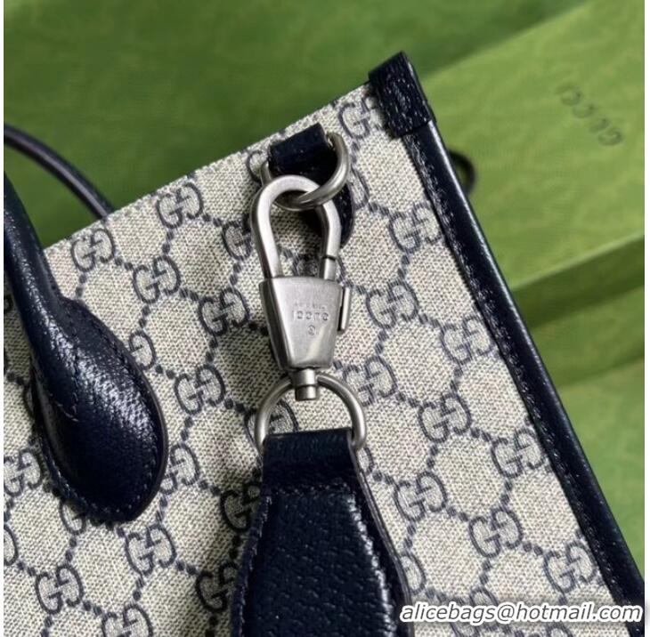 Top Quality Gucci Medium tote with Interlocking G 674155 blue