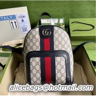 Famous Brand Gucci Ophidia GG Supreme backpack 685769 blue