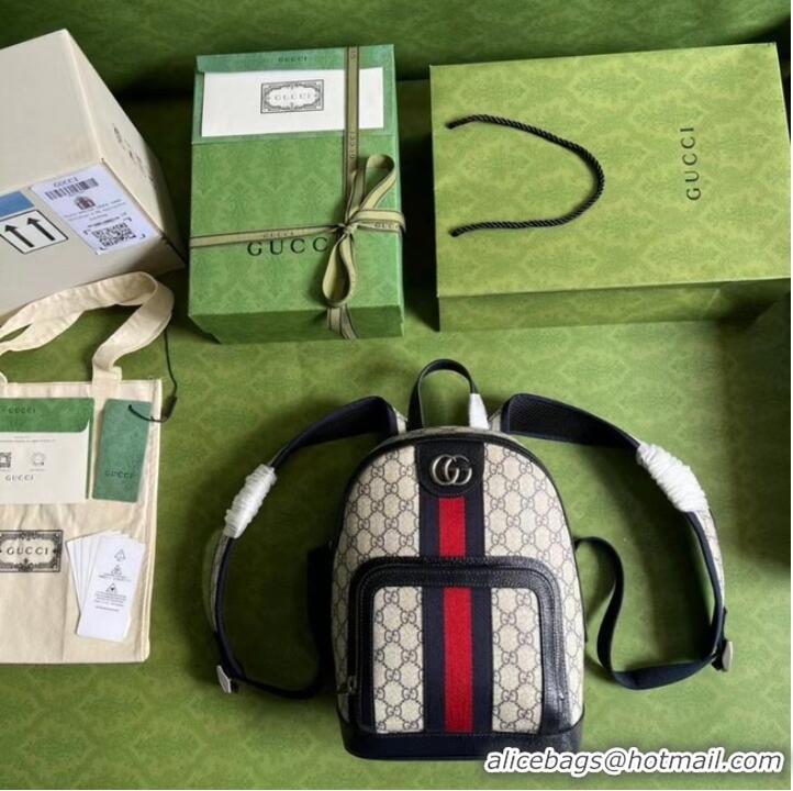 Famous Brand Gucci Ophidia GG Supreme backpack 685769 blue