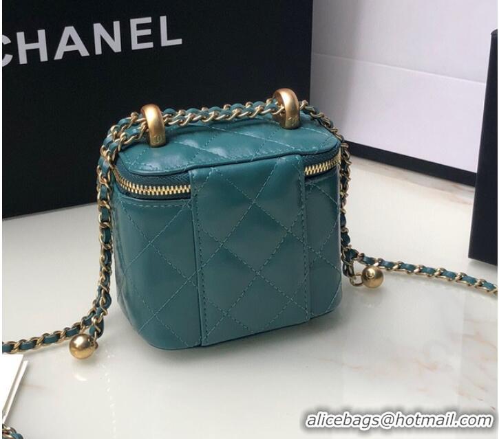 Low Cost Chanel mini Shoulder Bag Lambskin & Gold-Tone Metal AP2292 blue