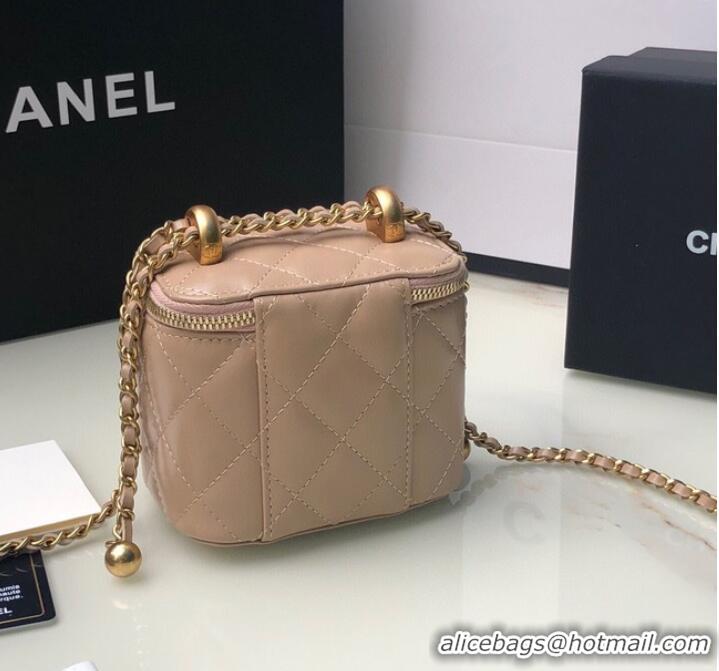 Pretty Style Chanel mini Shoulder Bag Lambskin & Gold-Tone Metal AP2292 pink