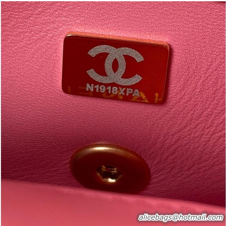 Buy Inexpensive Chanel Flap Lambskin mini Shoulder Bag AS3113 pink