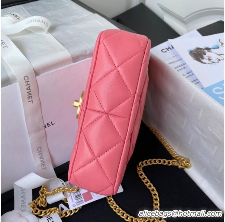 Buy Inexpensive Chanel Flap Lambskin mini Shoulder Bag AS3113 pink