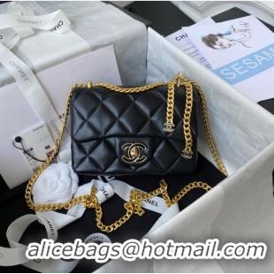 Good Product Chanel Flap Lambskin mini Shoulder Bag AS3113 black