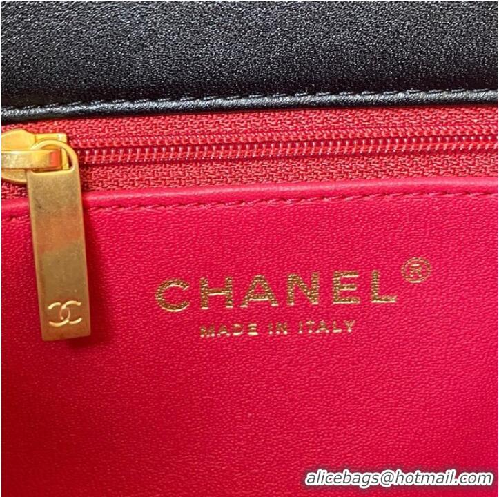 Classic Chanel Flap Lambskin small Shoulder Bag AS3114 black