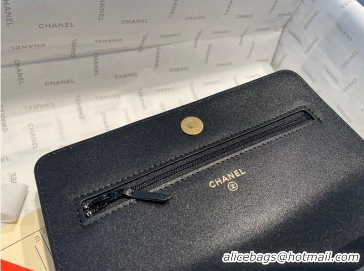 Discount Chanel mini Shoulder Bag Grained Calfskin&Gold-Tone Metal AP2804 black