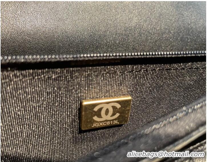 Discount Chanel mini Shoulder Bag Grained Calfskin&Gold-Tone Metal AP2804 black