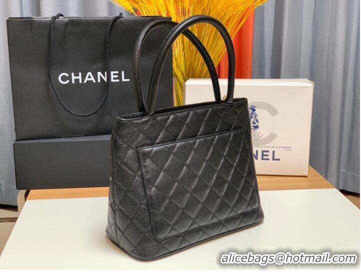 Cheapest Chanel Tote Bag Grained Calfskin&Gold-Tone Metal AS1804 black