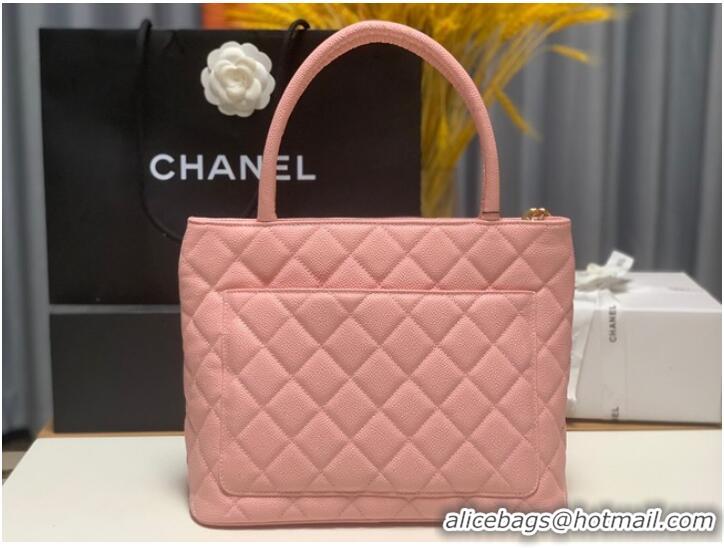 Buy Grade Chanel Tote Bag Grained Calfskin&Gold-Tone Metal AS1804 pink