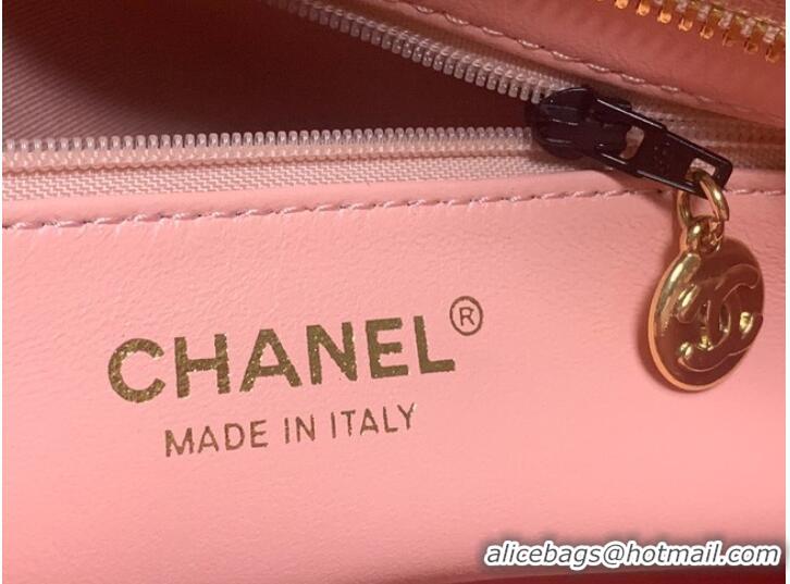 Buy Grade Chanel Tote Bag Grained Calfskin&Gold-Tone Metal AS1804 pink