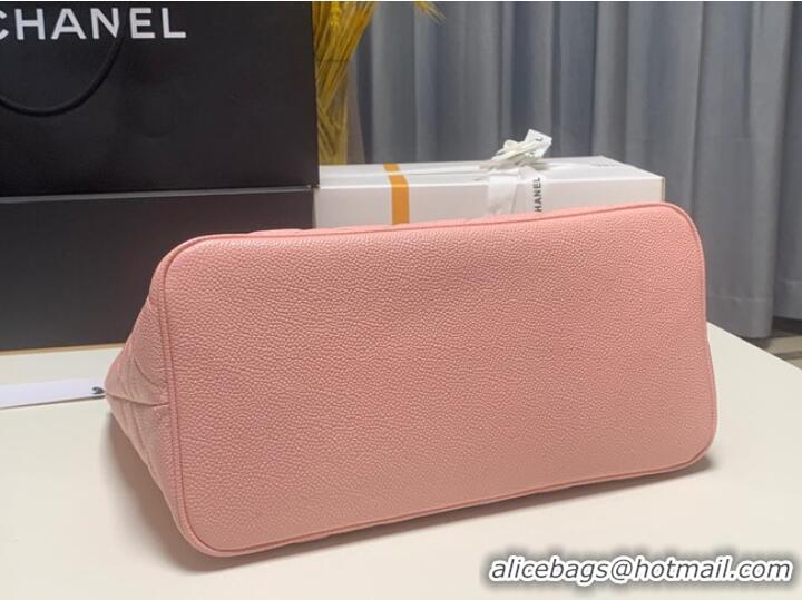 Buy Grade Chanel Tote Bag Grained Calfskin&Gold-Tone Metal AS1804 pink