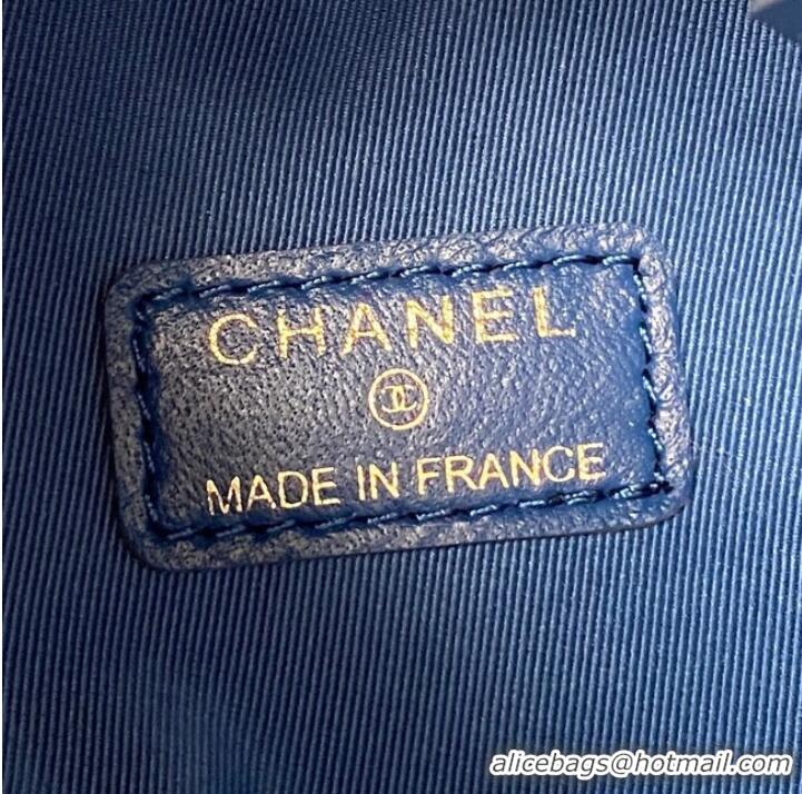 Super Quality Chanel mini Drawstring Bag Denim AP2603 blue