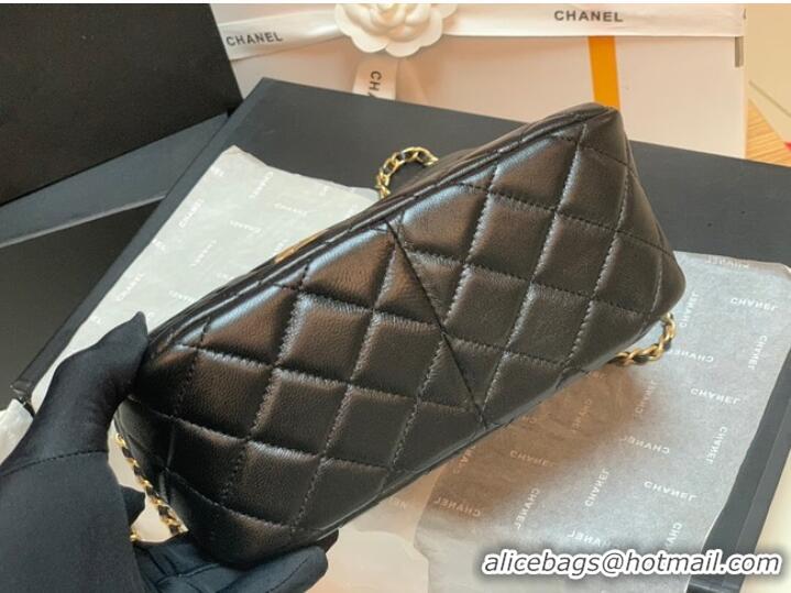 Hot Sell Fashion Chanel mini Shoulder Bag Lambskin&Gold-Tone Metal AS3259 black