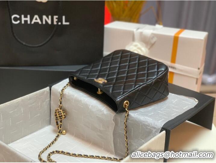 Hot Sell Fashion Chanel mini Shoulder Bag Lambskin&Gold-Tone Metal AS3259 black