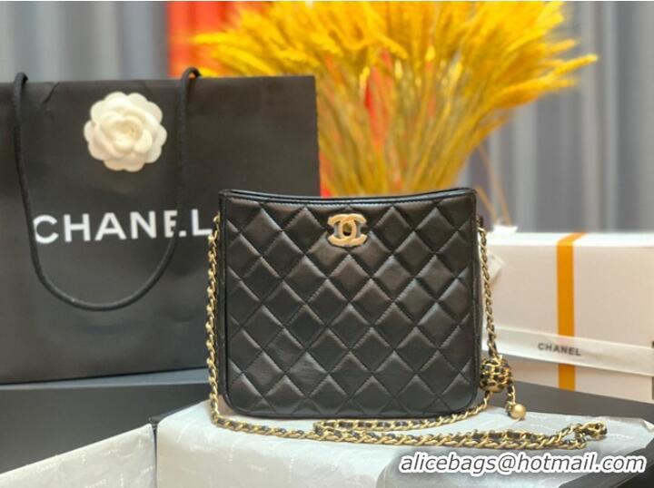 Hot Sell Fashion Chanel mini Shoulder Bag Lambskin&Gold-Tone Metal AS3259 black