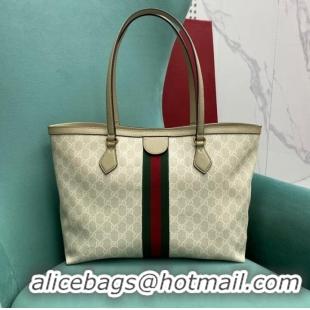 Top Quality Gucci Ophidia series medium GG Tote Bag 631685 light gray