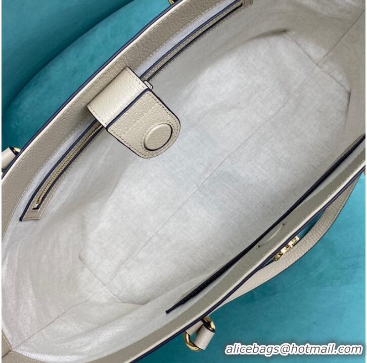 Top Quality Gucci Ophidia series medium GG Tote Bag 631685 light gray