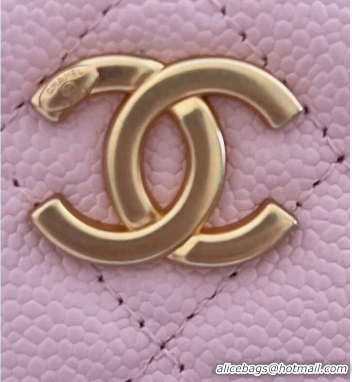 Particularly Recommended CHANEL HANDBAG Grained Calfskin&Gold-Tone Metal AP2805 pink