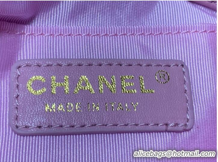 Cheapest Chanel mini Shoulder Bag Lambskin&Gold-Tone Metal AS3205 pink