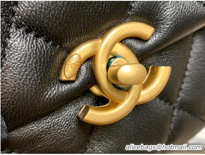 Big Discount Chanel mini Shoulder Bag Lambskin&Gold-Tone Metal AS3205 black