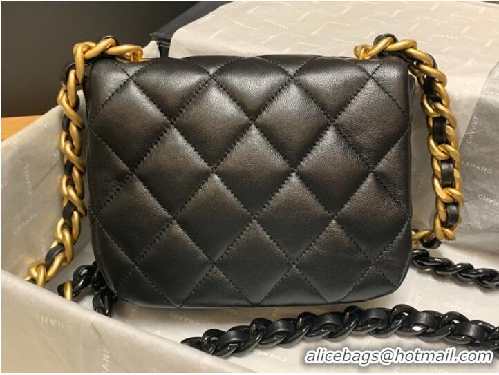 Big Discount Chanel mini Shoulder Bag Lambskin&Gold-Tone Metal AS3205 black