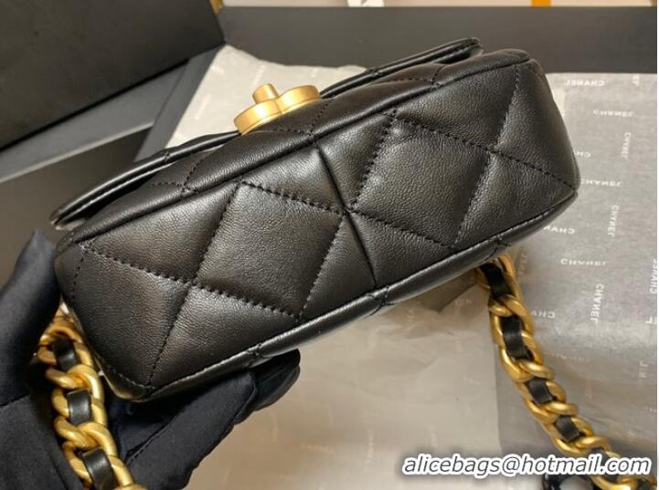 Big Discount Chanel mini Shoulder Bag Lambskin&Gold-Tone Metal AS3205 black