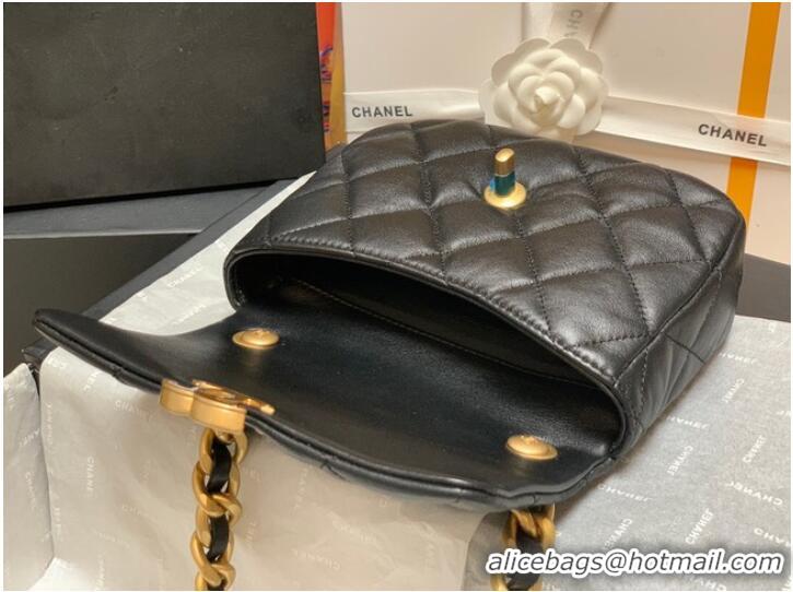 Big Discount Chanel mini Shoulder Bag Lambskin&Gold-Tone Metal AS3205 black