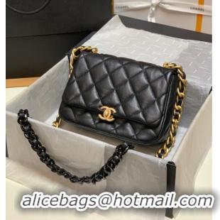 Grade Quality Chanel small Shoulder Bag Lambskin&Gold-Tone Metal AS3206 black