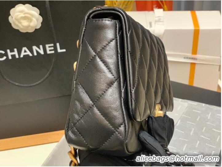 Grade Quality Chanel small Shoulder Bag Lambskin&Gold-Tone Metal AS3206 black