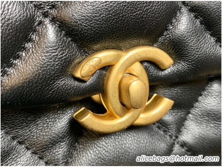 Grade Quality Chanel small Shoulder Bag Lambskin&Gold-Tone Metal AS3206 black