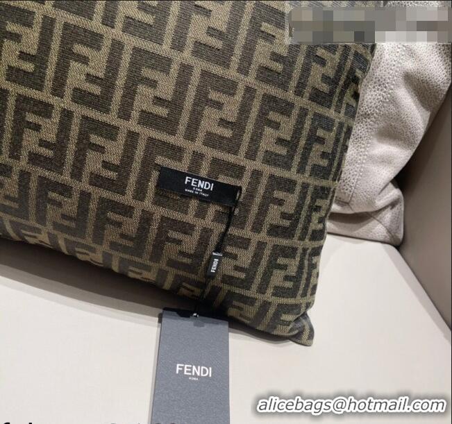 Inexpensive Fendi FF Sqaure Pillow 45x45cm F1339 Beige 2021