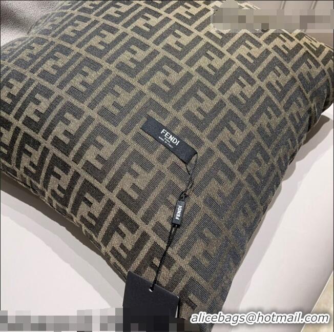 Inexpensive Fendi FF Sqaure Pillow 45x45cm F1339 Beige 2021