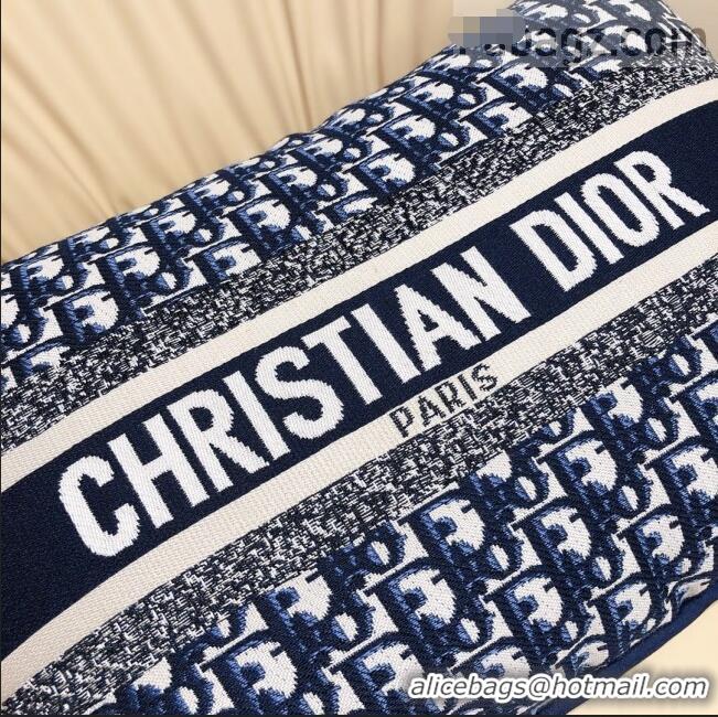 Buy Inexpensive Dior Rectangular Cushion in Blue Oblique Canvas CD1341 2021