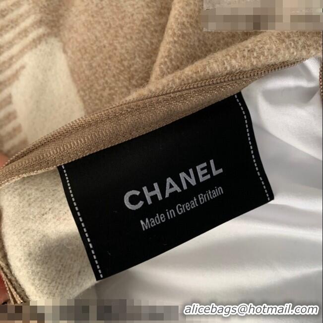 Reasonable Price Chanel Wool CC Pillow/Cushion 55x55cm C0202 Beige 2021